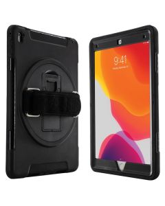 CTA Digital PAD-PCGK10 Protective Case with Built-in 360deg Rotatable Grip Kickstand for iPad 10.2 In. 7th Generation
