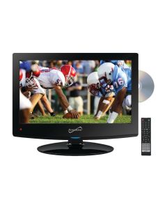 Supersonic SC-1512 15.6" 720p LED TV/DVD Combination, AC/DC Compatible with RV/Boat