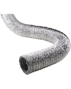 Deflecto F0450 Aluminum Flex Duct (5-ply Supurr-Flex ducting; 50ft; Nonretail bulk)